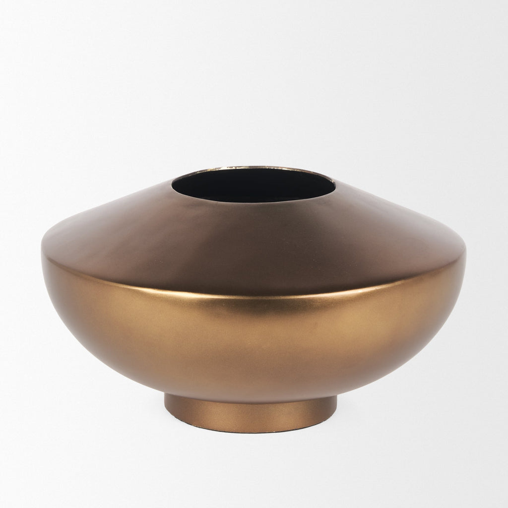 Mercana Quiana 10.5" x 10.5" x 6" Metal Vase