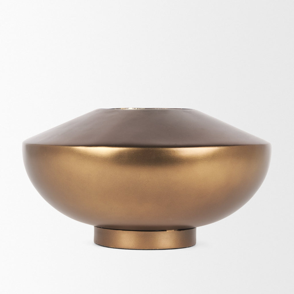 Mercana Quiana 10.5" x 10.5" x 6" Metal Vase