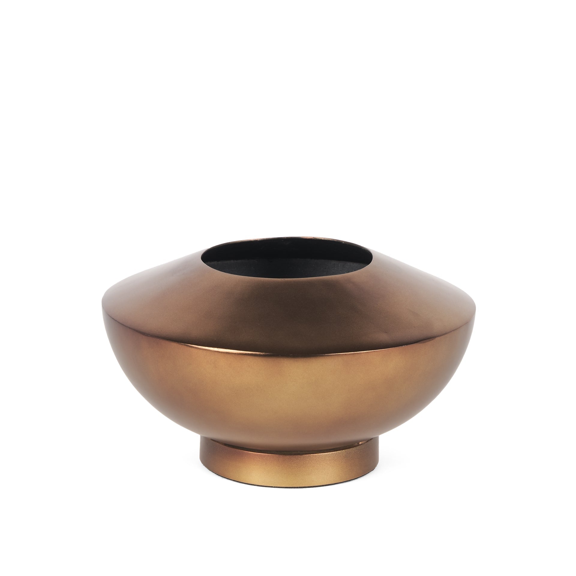 Mercana Quiana 8.3" x 8.3" x 4.8" Metal Vase