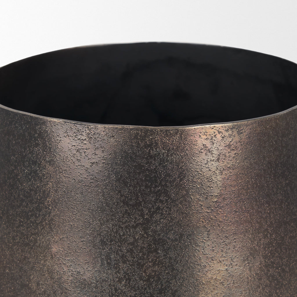 Mercana Quade 8.5" x 8.5" x 8.5" Metal Vase