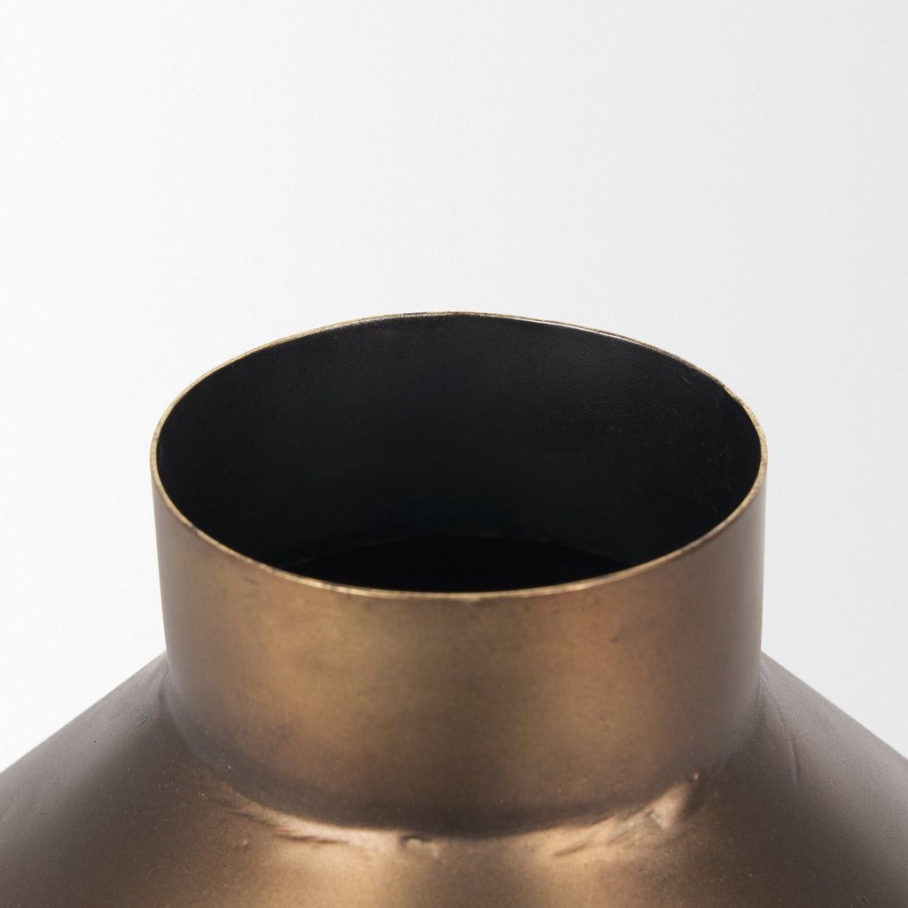 Mercana Perrin 8.5" x 8.5" x 12" Metal Vase