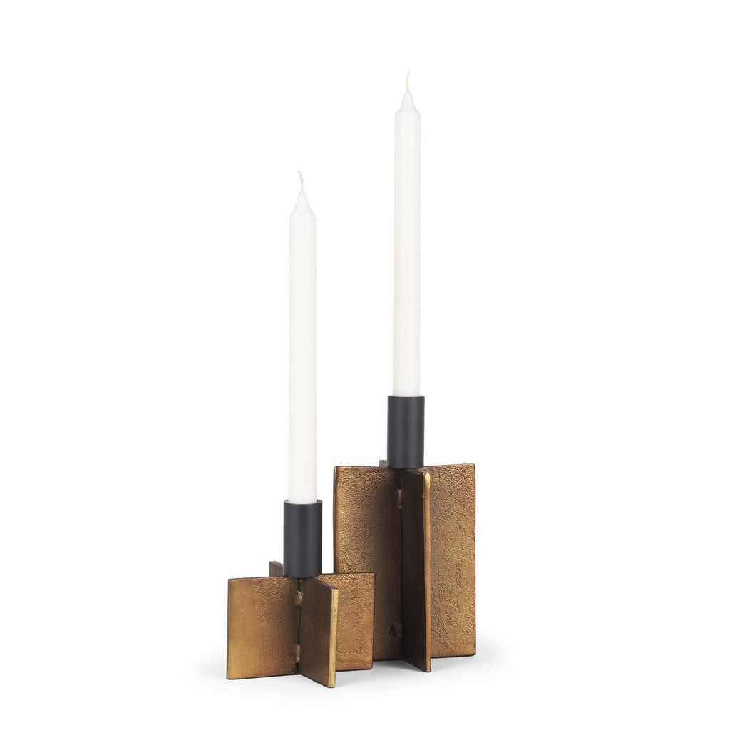 Mercana Pia 4.8" x 4.8" x 8.3" Metal Candle Holder
