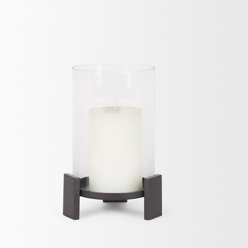 Mercana Price 8" x 8" x 11.5" Glass Candle Holder