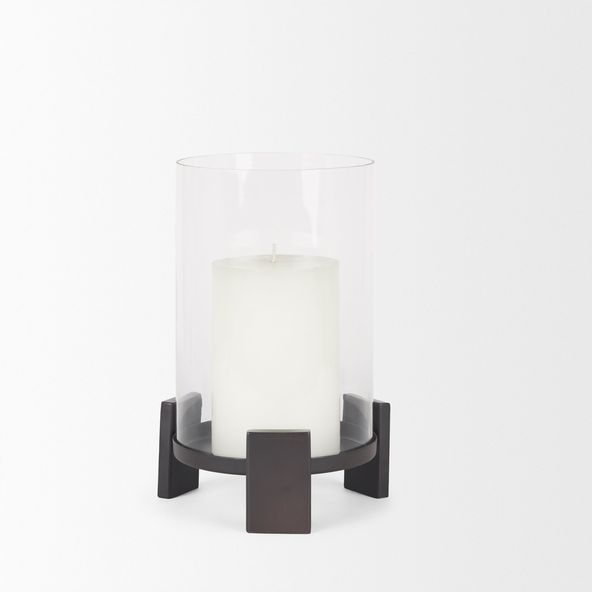 Mercana Price 8" x 8" x 11.5" Glass Candle Holder