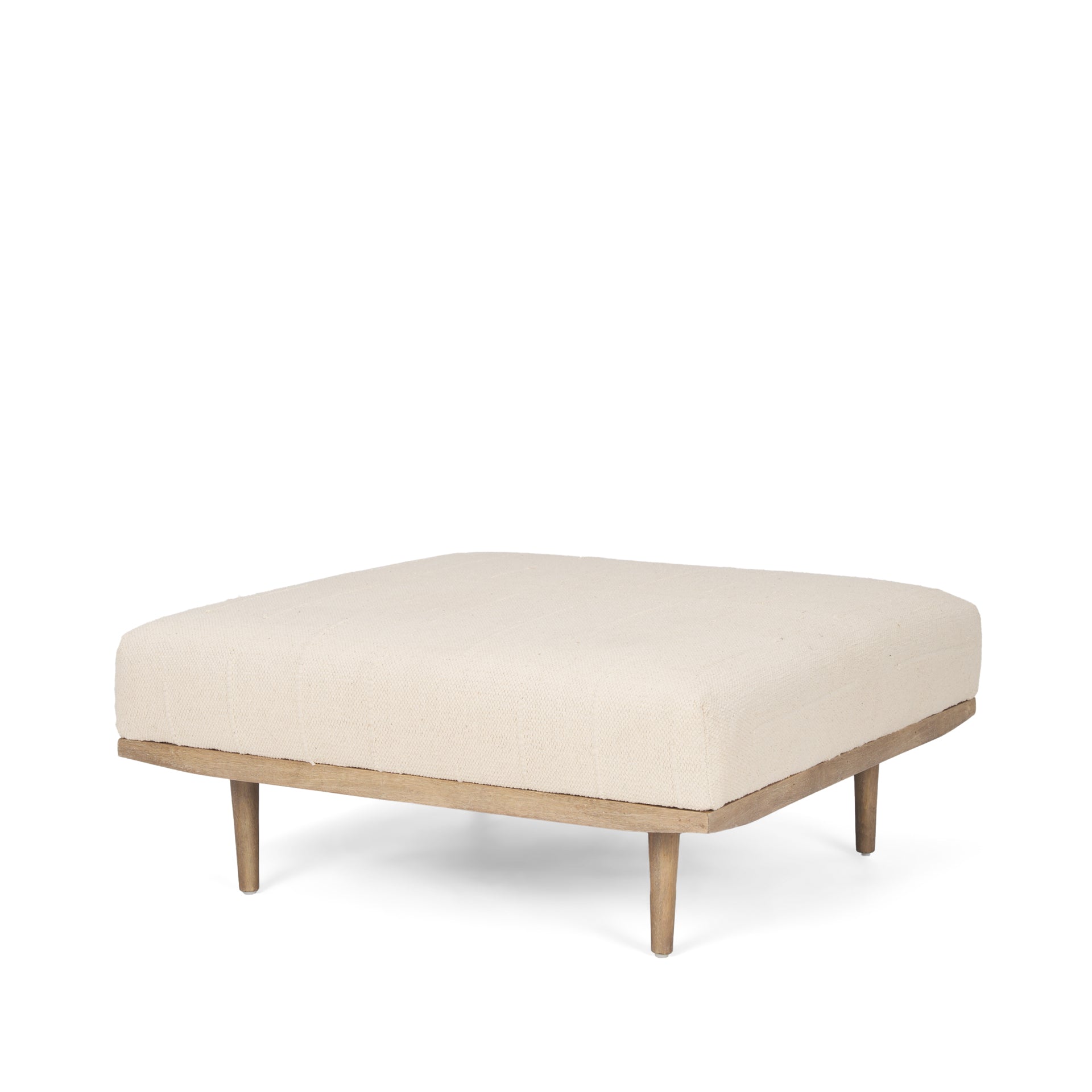 Mercana Shae 37" x 37" x 16" Fabric Ottoman