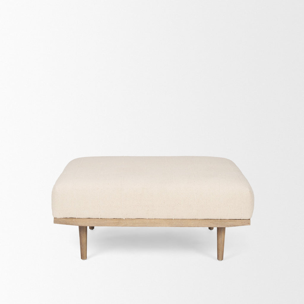Mercana Shae 37" x 37" x 16" Fabric Ottoman