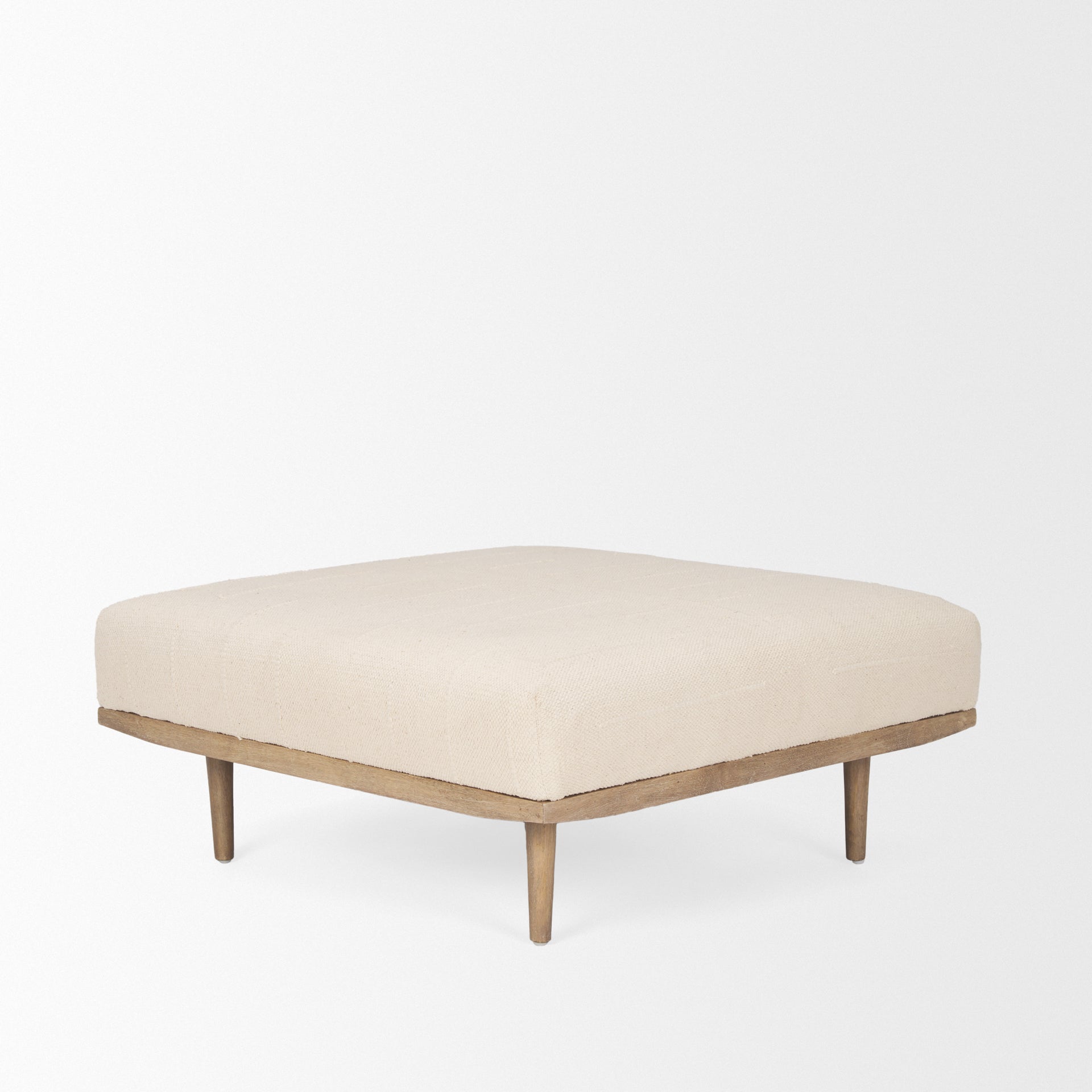 Mercana Shae 37" x 37" x 16" Fabric Ottoman