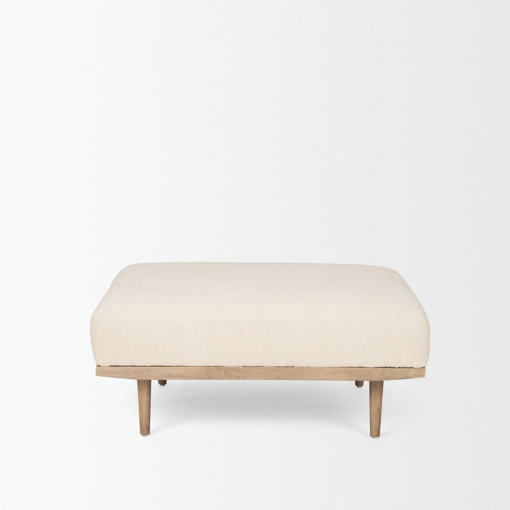 Mercana Shae 37" x 37" x 16" Fabric Ottoman