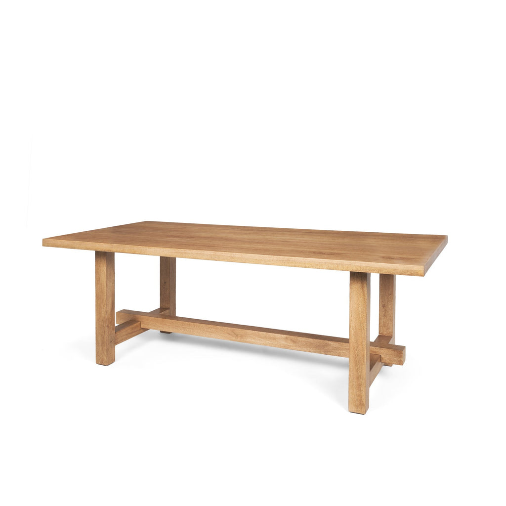 Mercana Suke 84" x 42" x 30" Solid Wood Dining Table