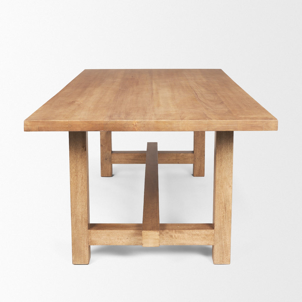 Mercana Suke 84" x 42" x 30" Solid Wood Dining Table
