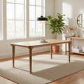 Mercana Suvan 84" x 42" x 30" Solid Wood Dining Table