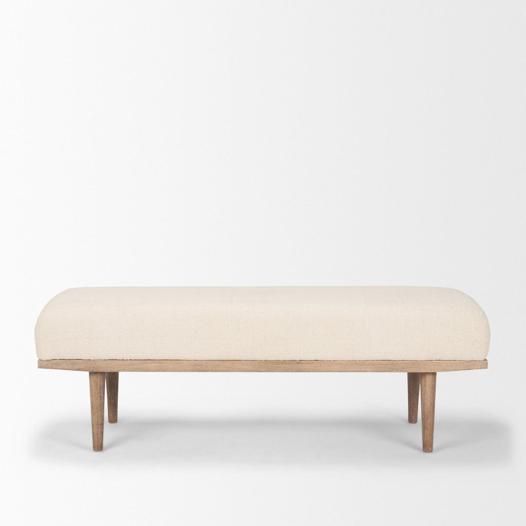 Mercana Shae 56" x 18" x 19" Solid Wood Bench