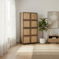 Mercana Sina 39.4" x 17.7" x 80.7" Solid Wood Storage Cabinet