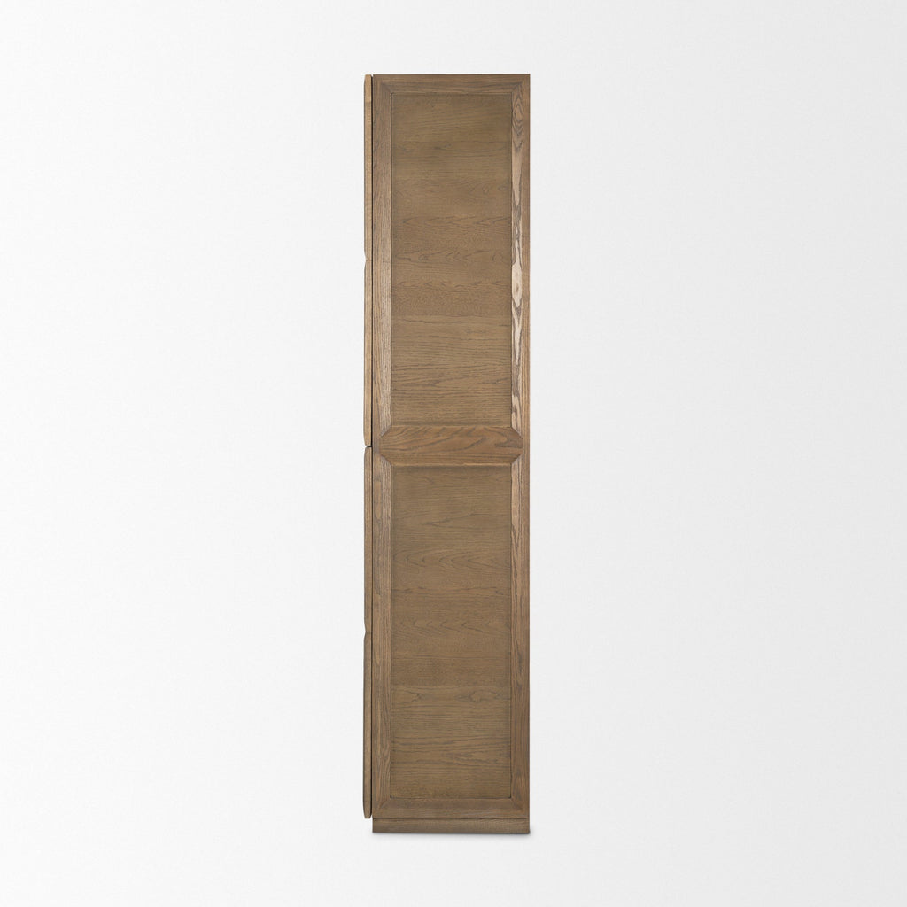 Mercana Sina 39.4" x 17.7" x 80.7" Solid Wood Storage Cabinet