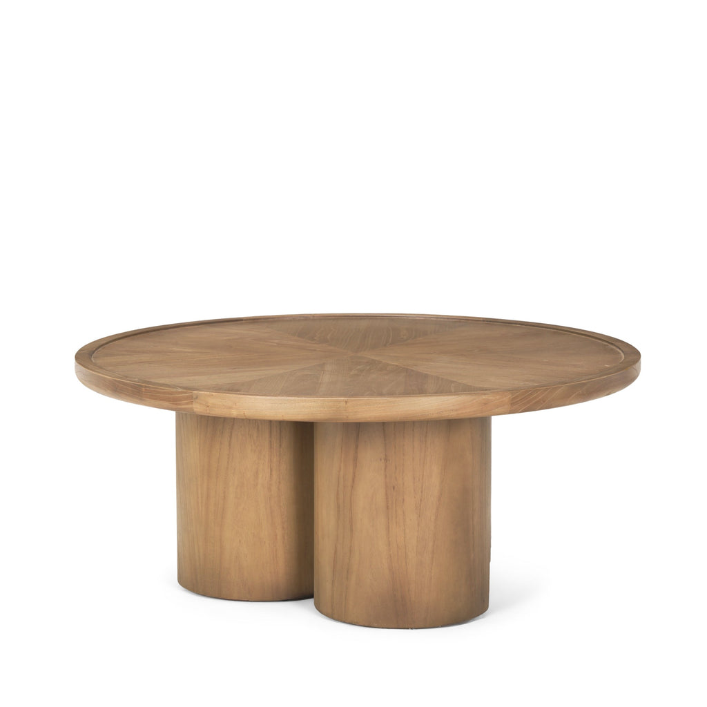 Mercana Tavi 39.3" x 39.3" x 16.5" Solid Wood Coffee Table
