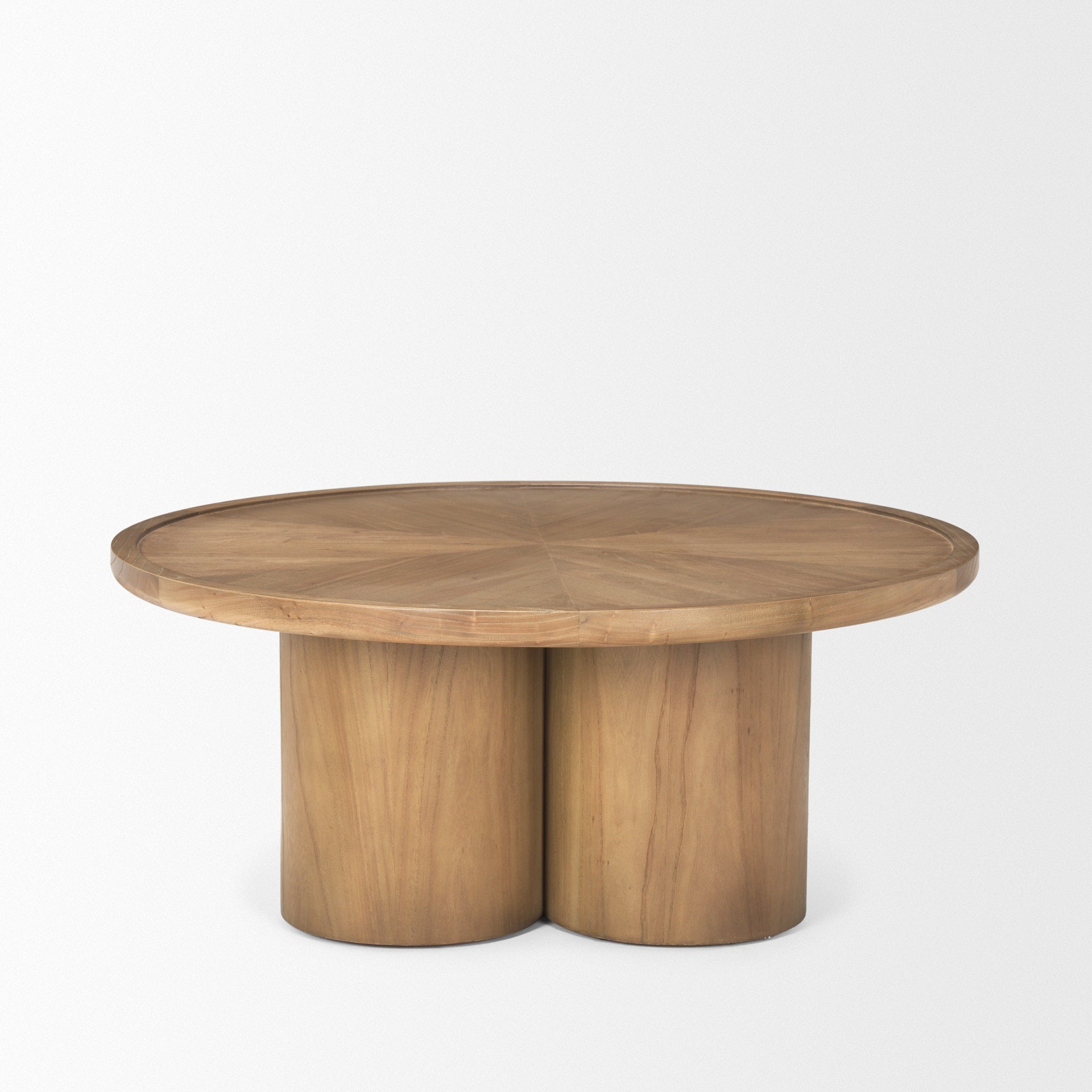 Mercana Tavi 39.3" x 39.3" x 16.5" Solid Wood Coffee Table