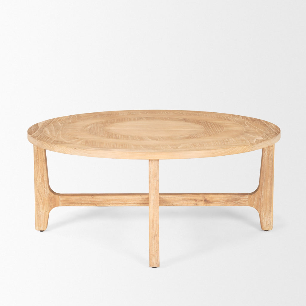 Mercana Taylin 39" x 39" x 16.8" Solid Wood Coffee Table