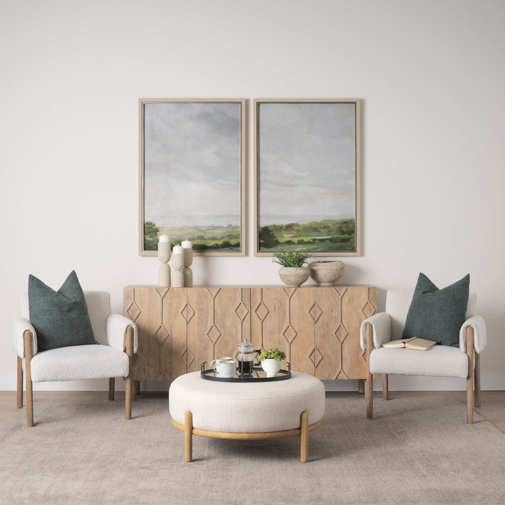 Mercana Heera 71" x 16.3" x 32" Solid Wood Sideboard