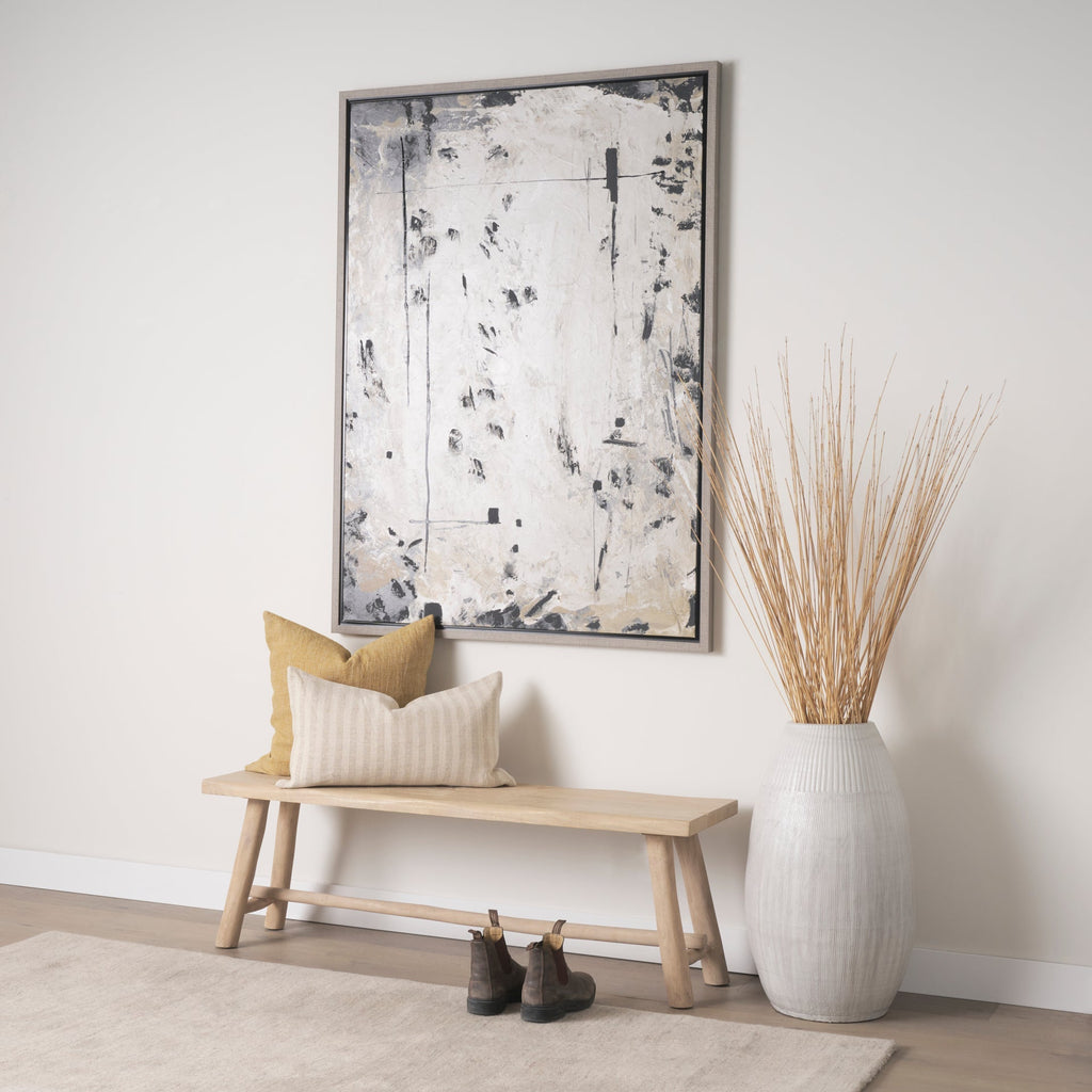 Mercana Sekou 56" x 16" x 19" Solid Wood Bench