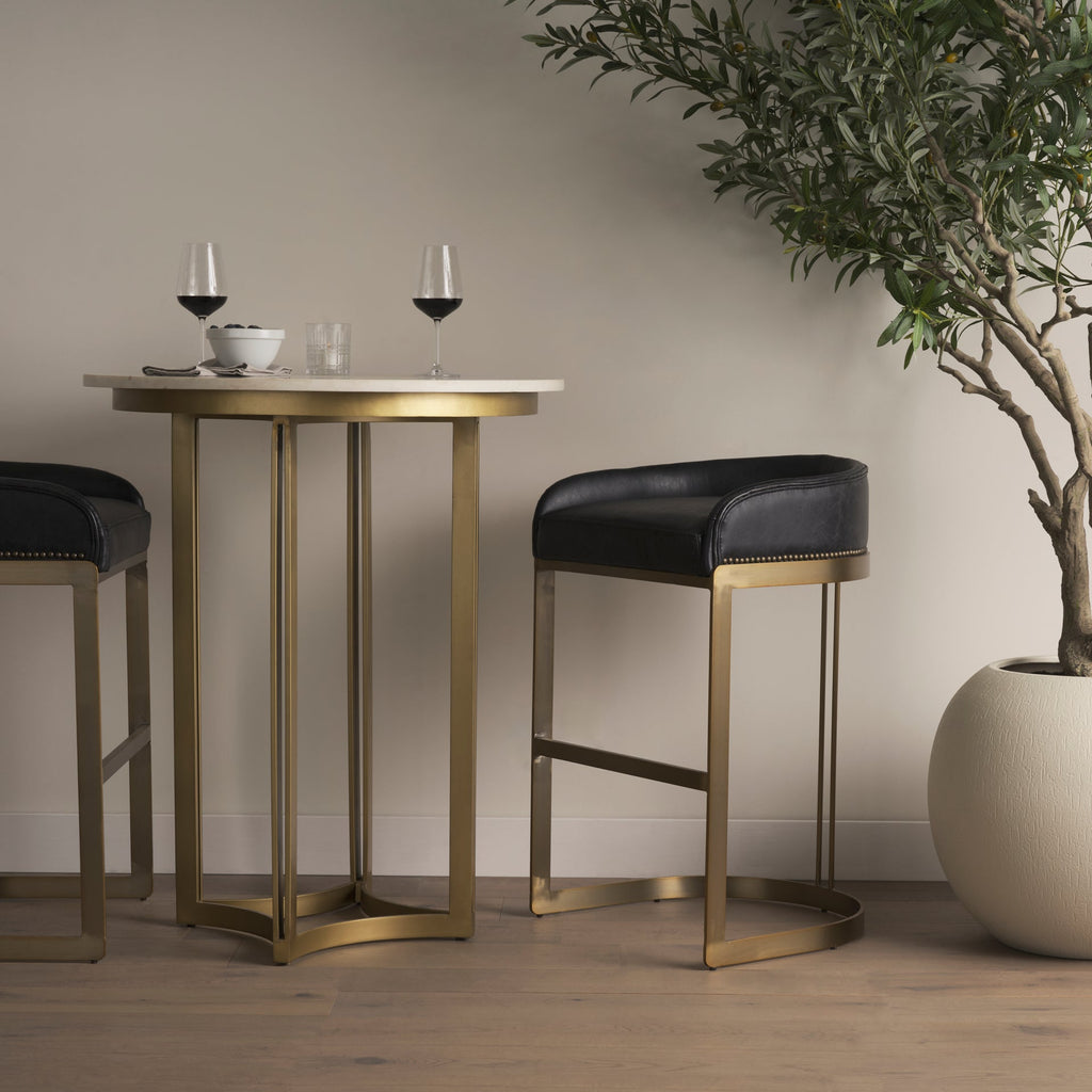 Mercana Hollyfield 20.5" x 19.7" x 32.7" Metal Stool