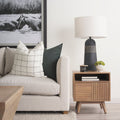 Mercana Sable 19" x 19" x 21" Solid Wood Side Table