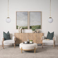 Mercana Edie 12" x 12" x 54" Metal Pendant Lighting