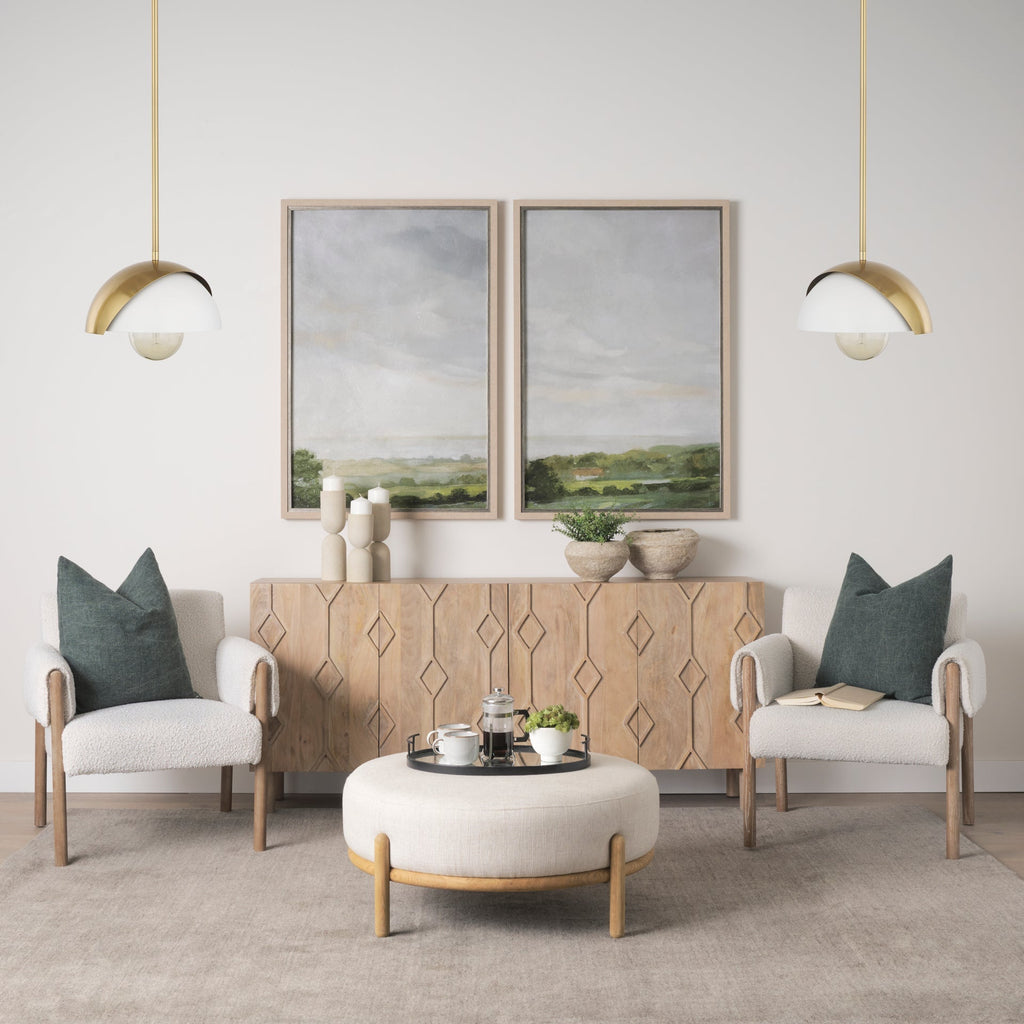 Mercana Cybill 12.6" x 12.6" x 53.9" Metal Pendant Lighting