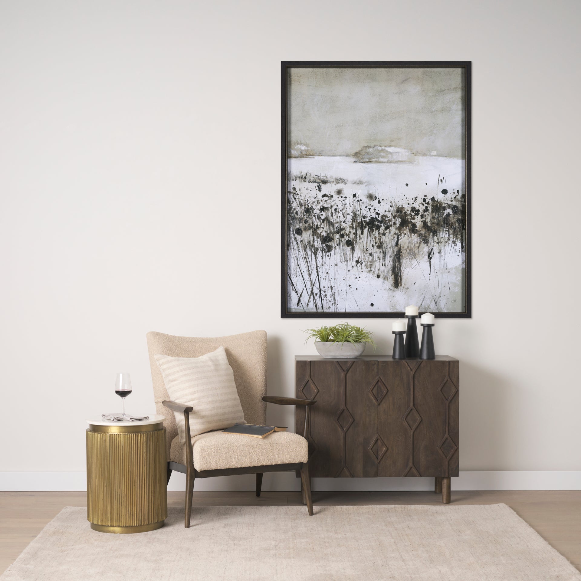 Mercana Satima 16" x 16" x 22.3" Metal Side Table