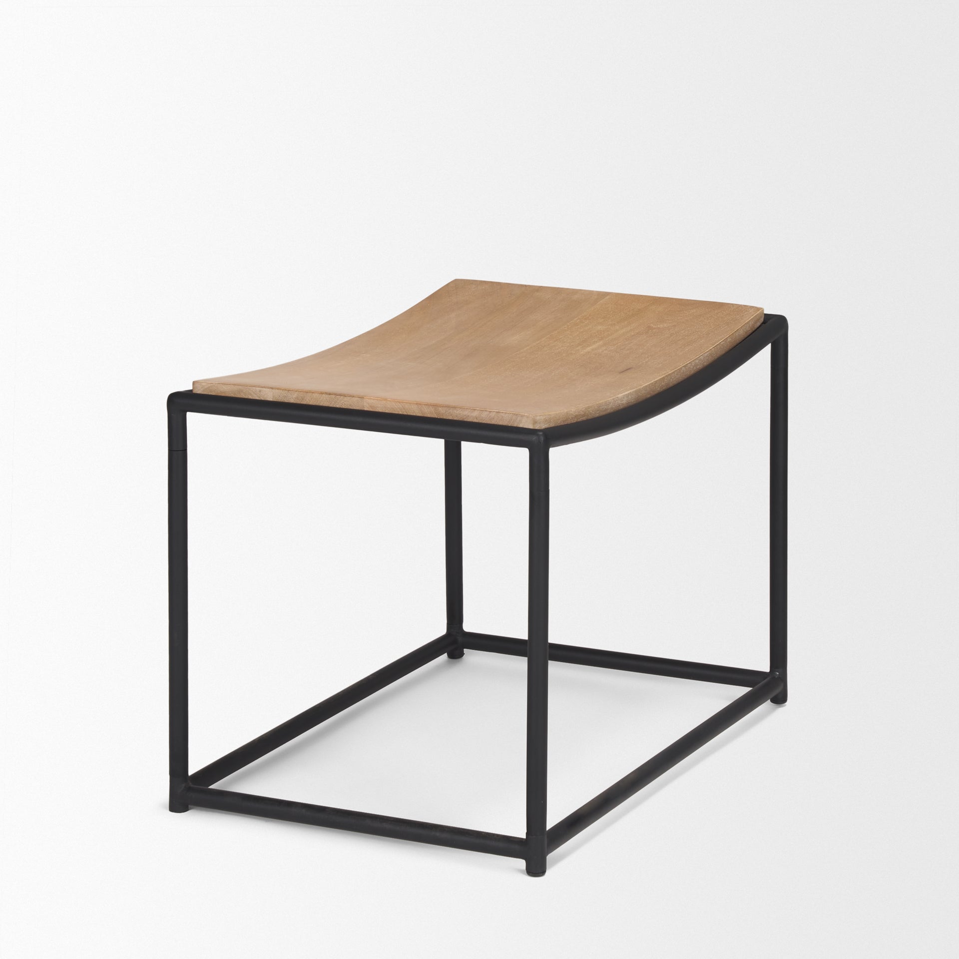 Mercana Taniel 23.3" x 16" x 17" Solid Wood Stool