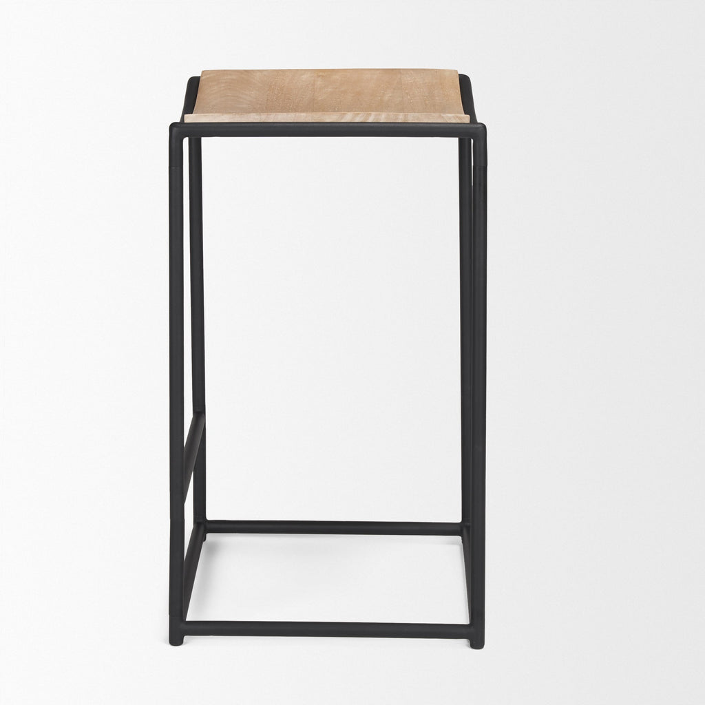 Mercana Taniel 18" x 16" x 27.3" Solid Wood Stool