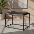 Mercana Taniel 23.3" x 16" x 17.5" Leather Stool