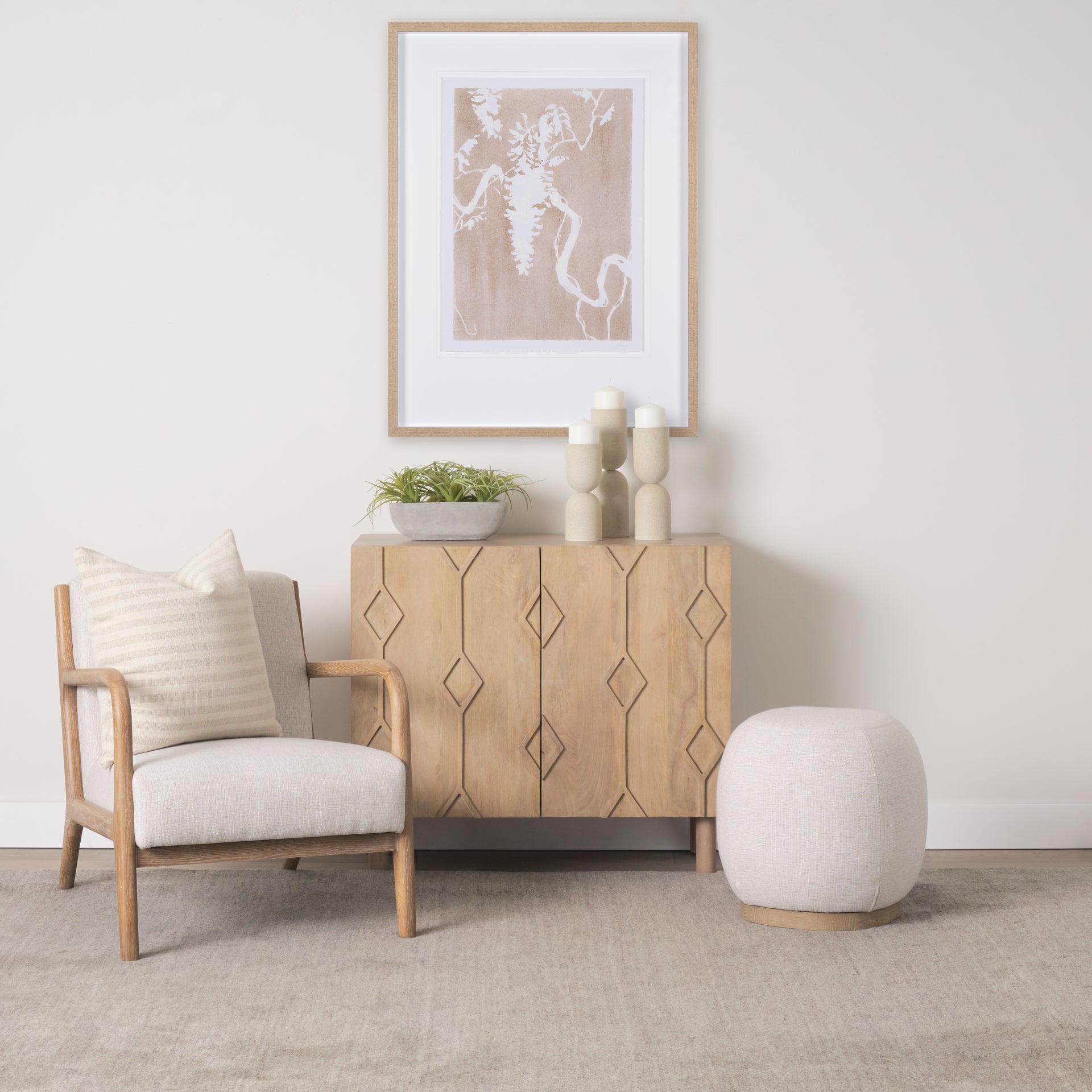 Mercana Cashel 32" x 26" x 29.5" Solid Wood Side Chair