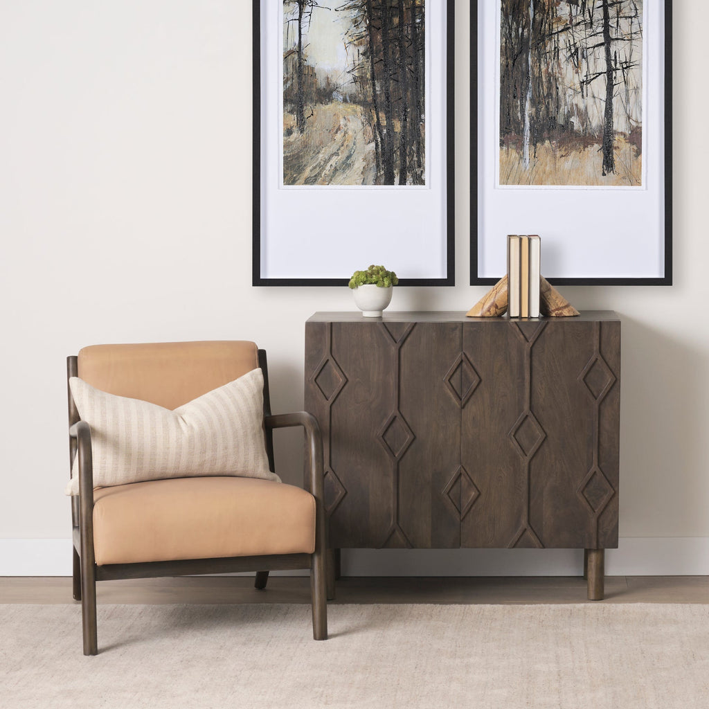 Mercana Cashel 32" x 26" x 29.5" Solid Wood Side Chair