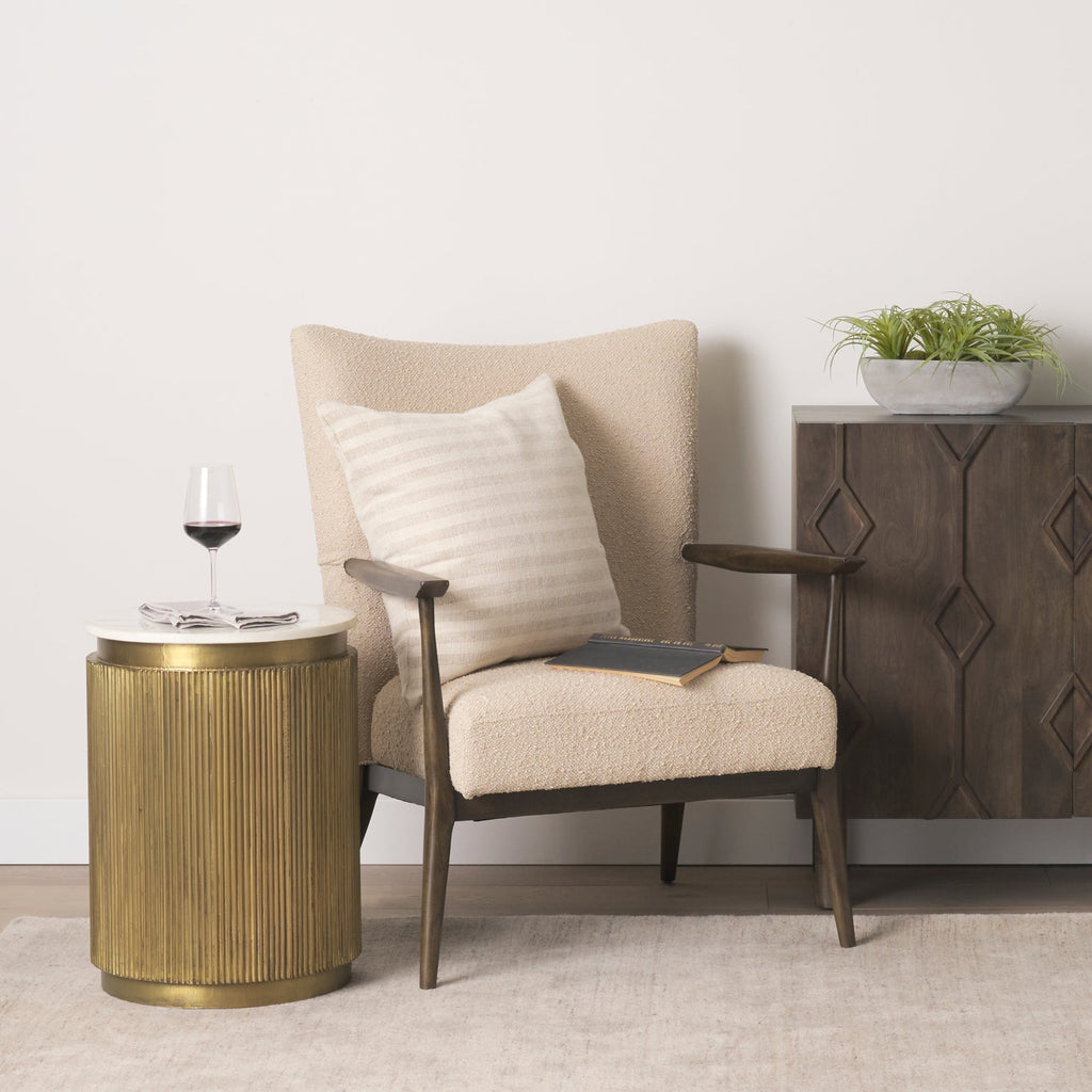 Mercana Satima 16" x 16" x 22.3" Metal Side Table