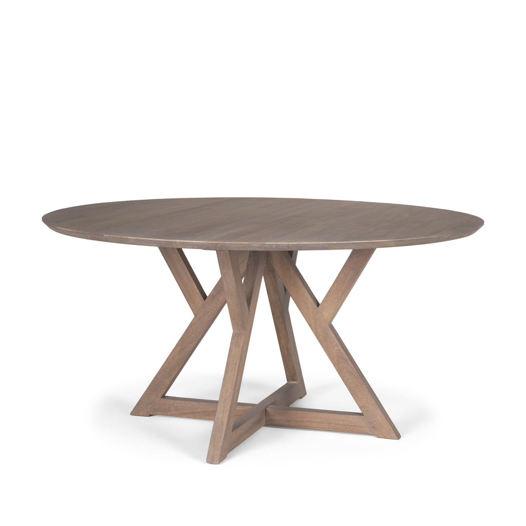 Mercana Jennings 60" x 60" x 29.5" Solid Wood Dining Table