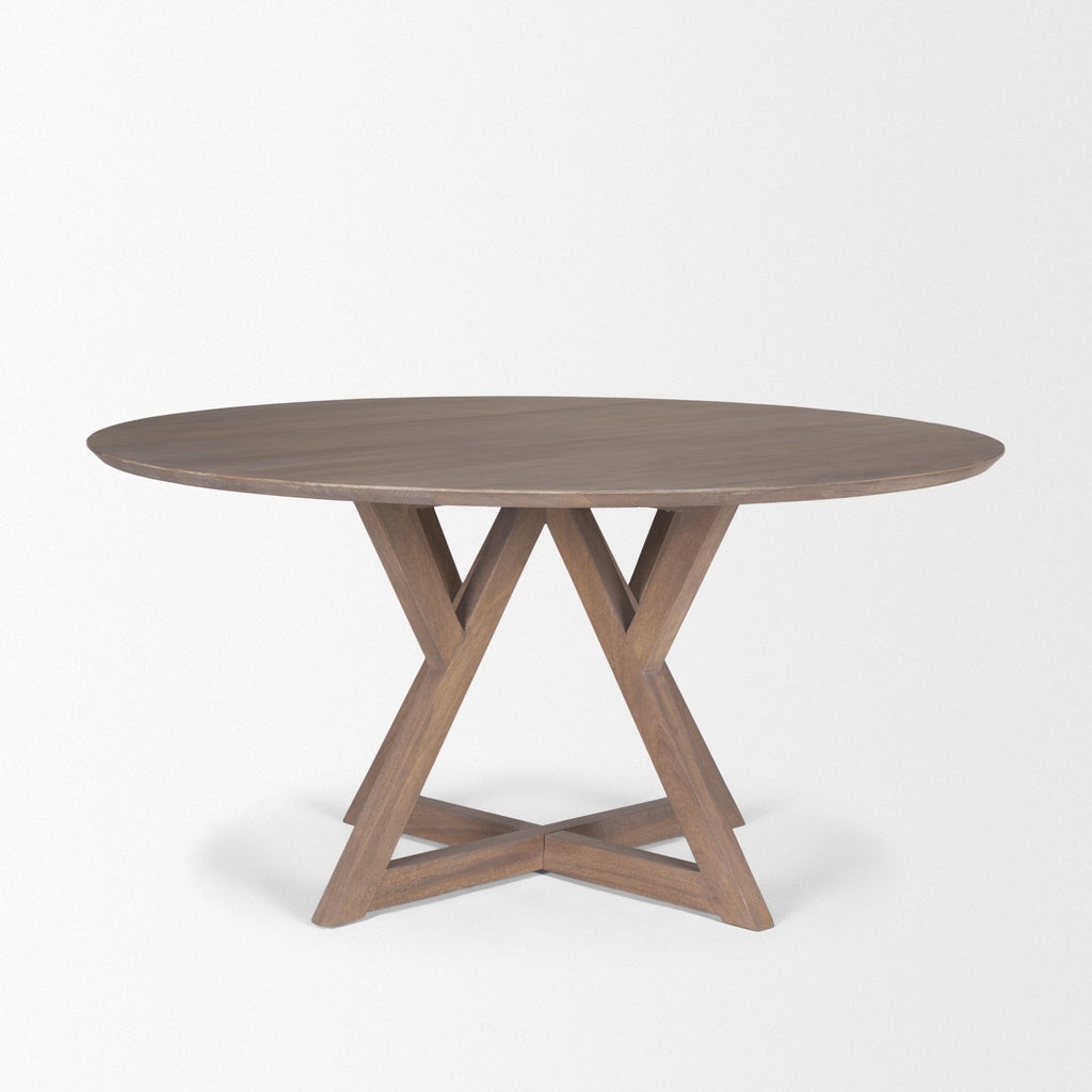 Mercana Jennings 60" x 60" x 29.5" Solid Wood Dining Table