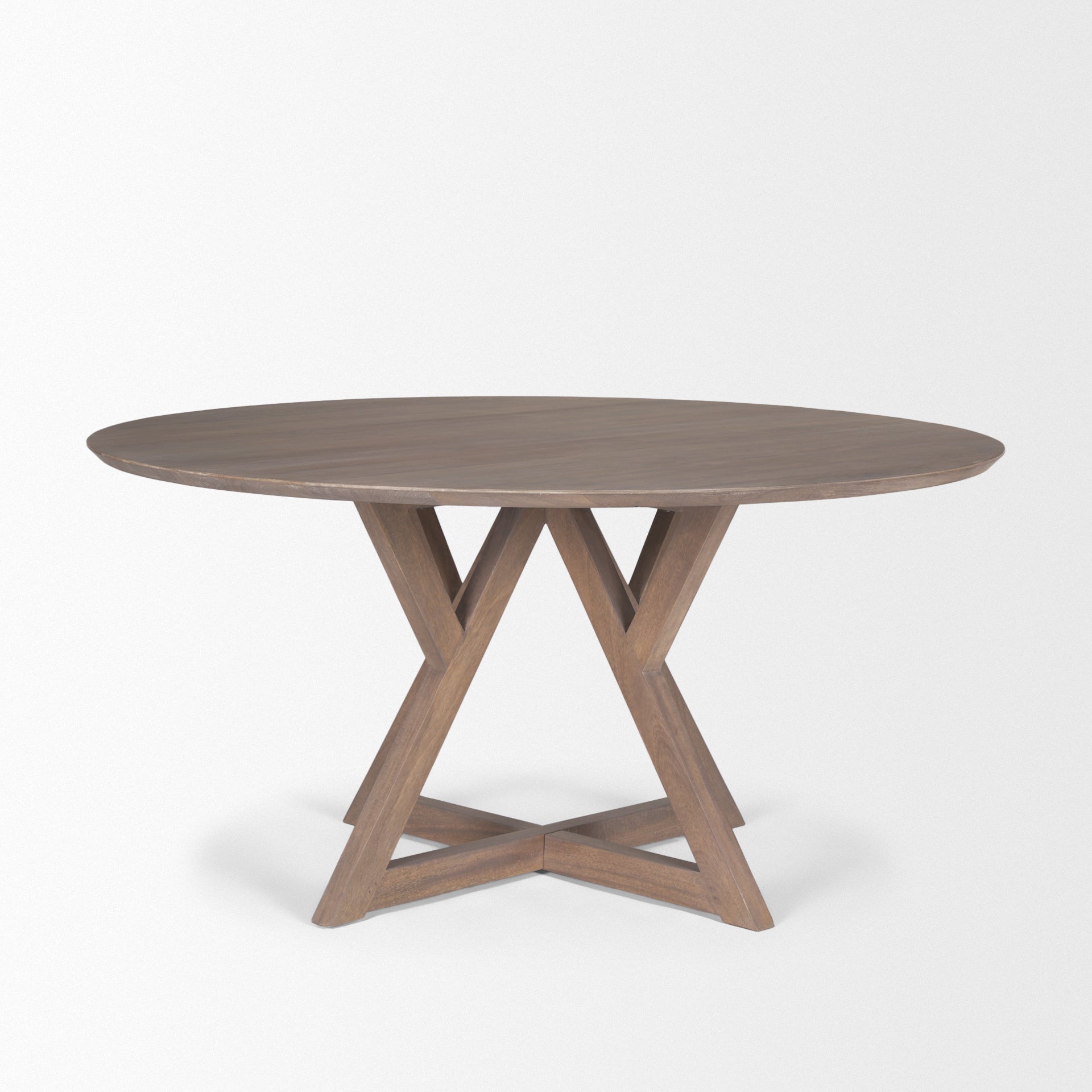 Mercana Jennings 60" x 60" x 29.5" Solid Wood Dining Table