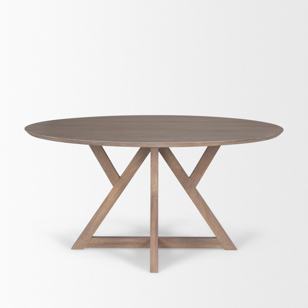 Mercana Jennings 60" x 60" x 29.5" Solid Wood Dining Table