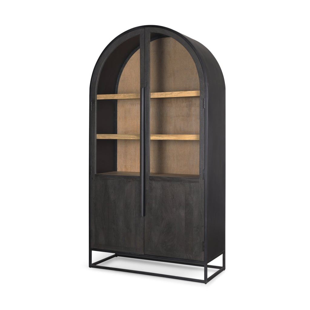 Mercana Sloan 42" x 18.5" x 80" Wood Display Cabinet