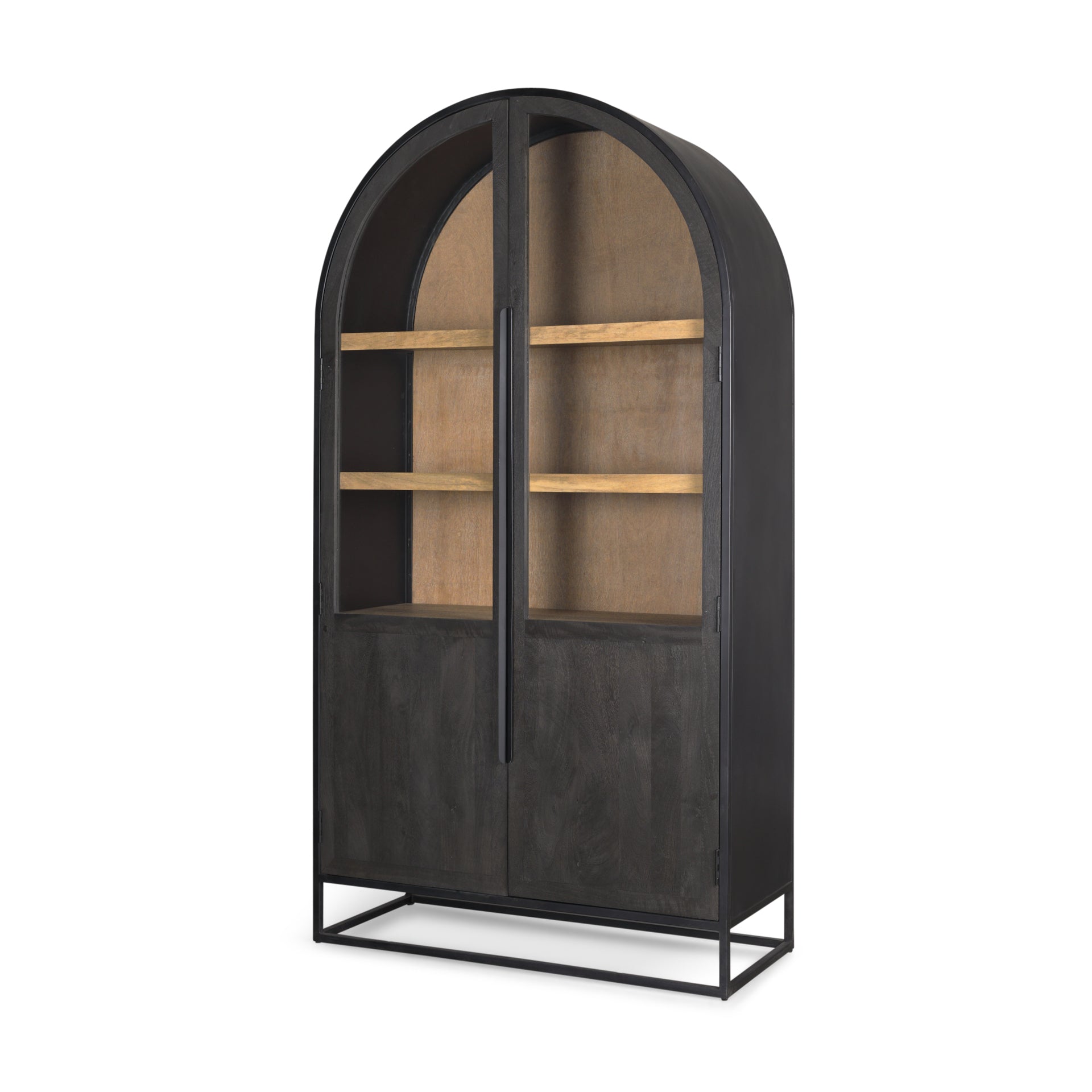 Mercana Sloan 42" x 18.5" x 80" Wood Display Cabinet