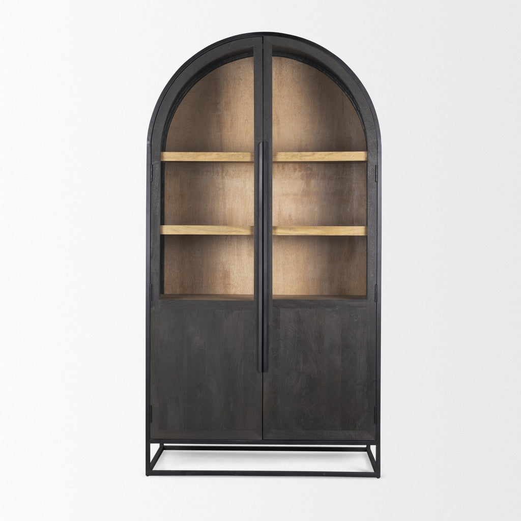 Mercana Sloan 42" x 18.5" x 80" Wood Display Cabinet
