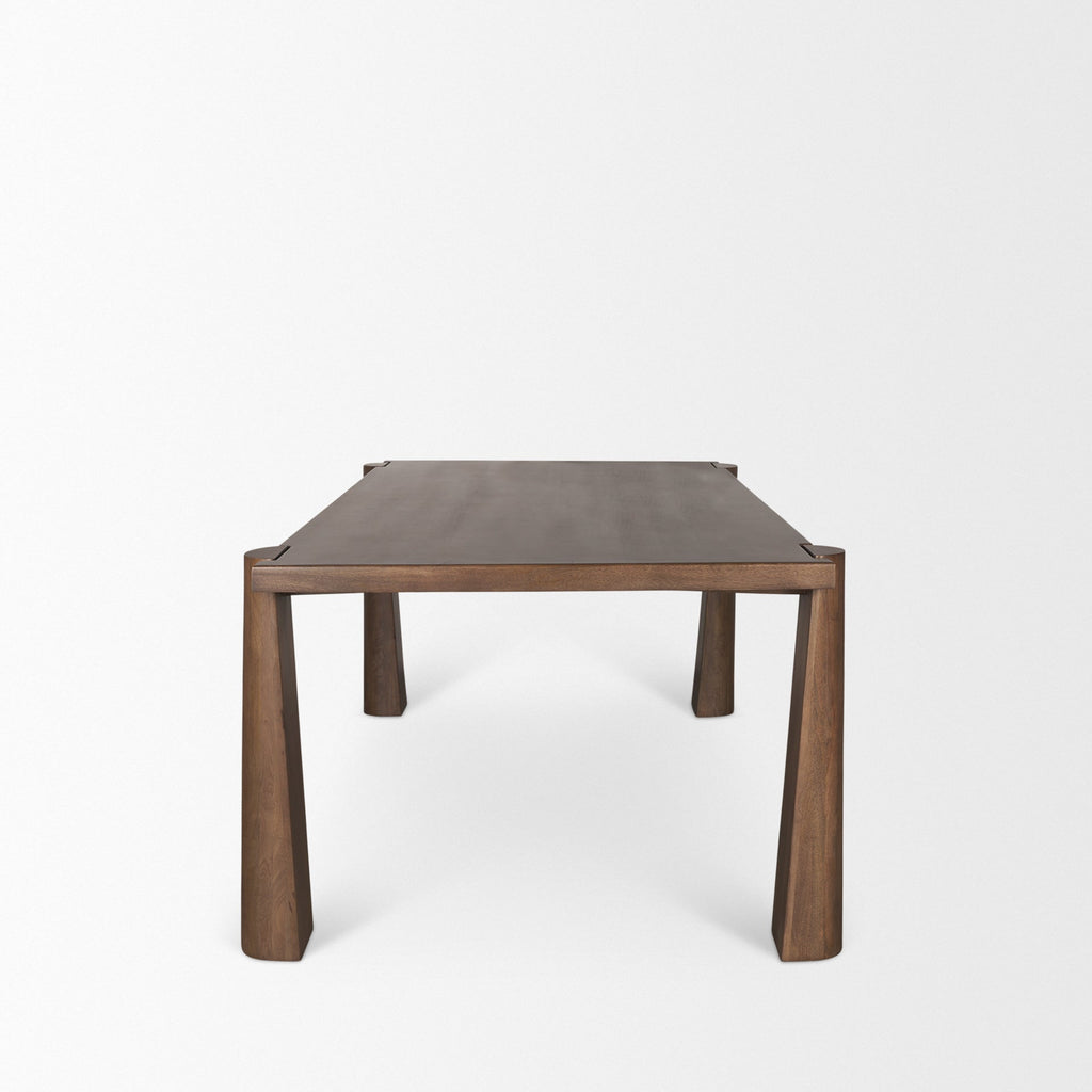 Mercana Tammar 84" x 45.5" x 30" Solid Wood Dining Table