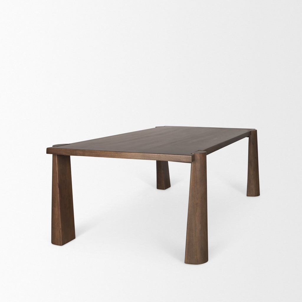 Mercana Tammar 84" x 45.5" x 30" Solid Wood Dining Table