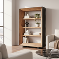 Mercana Tabor 47" x 16" x 72" Solid + Manufactured Wood Bookcase
