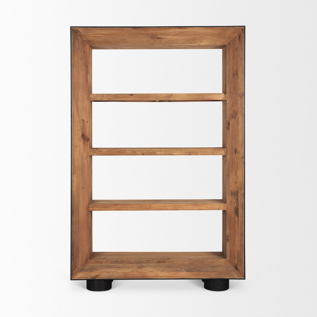 Mercana Tabor 47" x 16" x 72" Solid + Manufactured Wood Bookcase