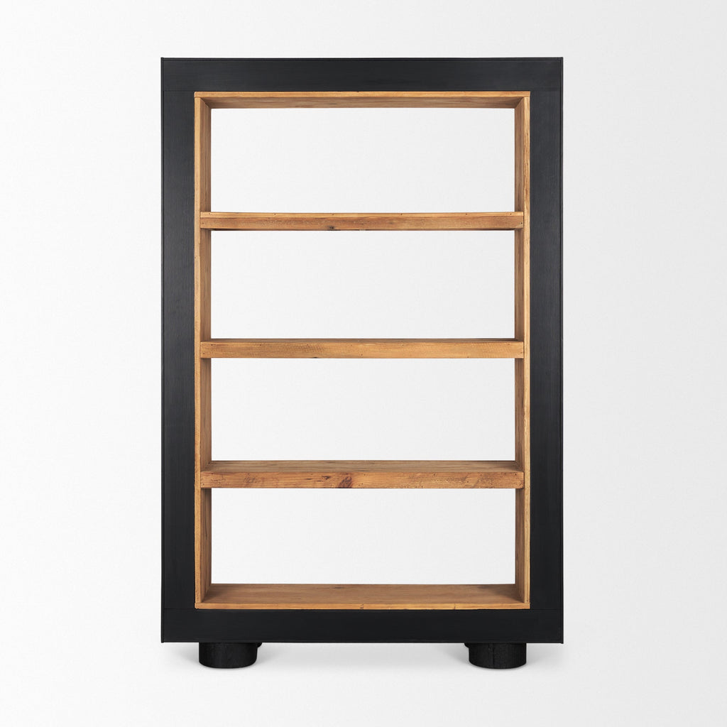 Mercana Tabor 47" x 16" x 72" Solid + Manufactured Wood Bookcase
