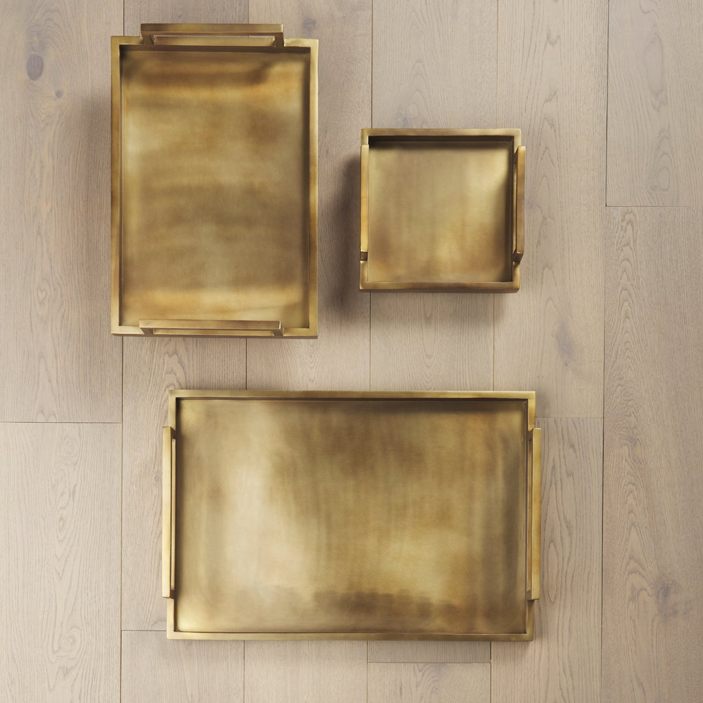 Mercana Shay 22" x 15" x 3" Metal Tray
