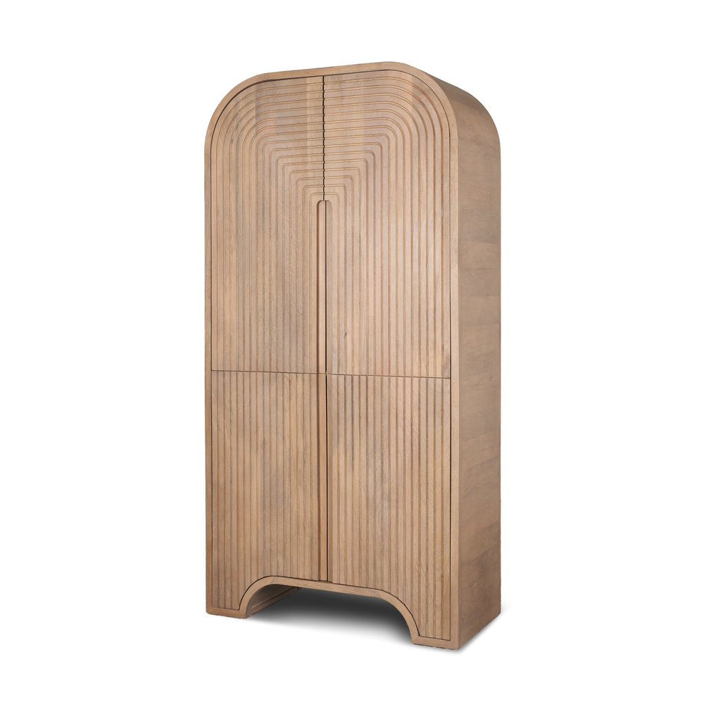 Mercana Sorina 36" x 17" x 72" Wood Storage Cabinet