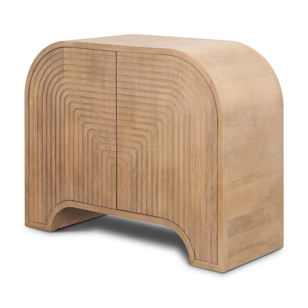 Mercana Sorina 40" x 16" x 32" Solid Wood Accent Cabinet