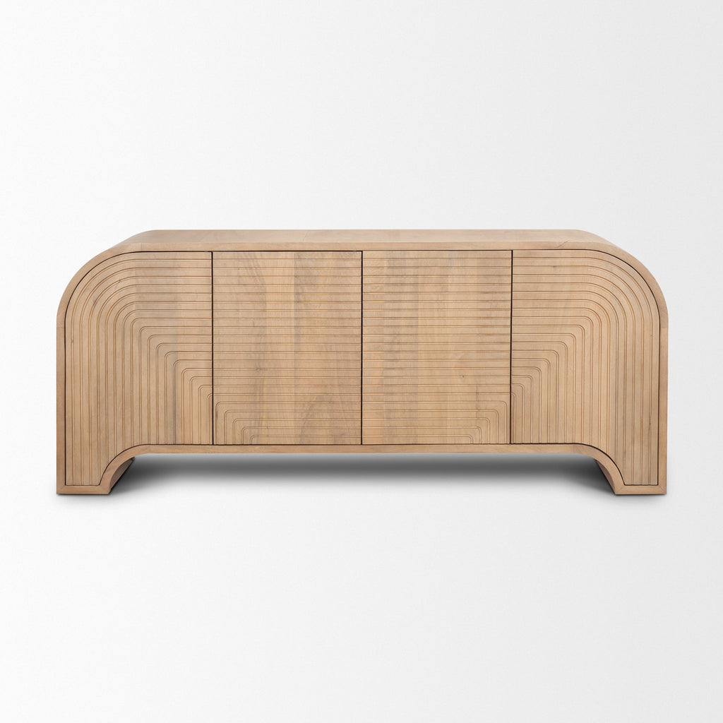 Mercana Sorina 72" x 16" x 30" Solid Wood Sideboard